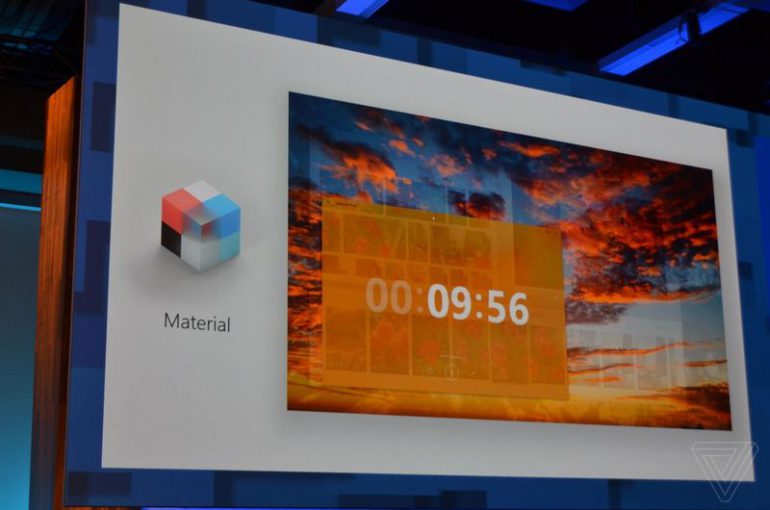 Material and acrylic in Fluent UI